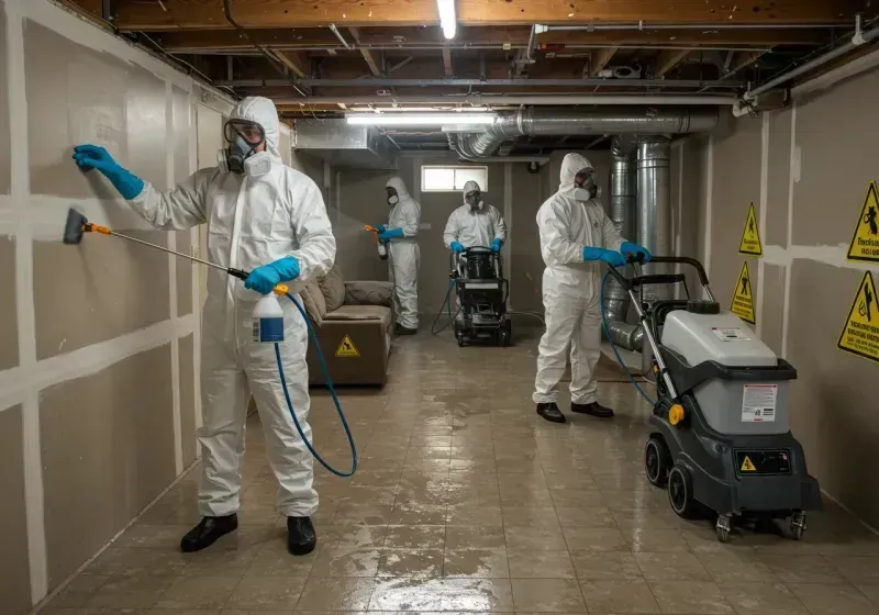 Basement Moisture Removal and Structural Drying process in Washington Terrace, UT